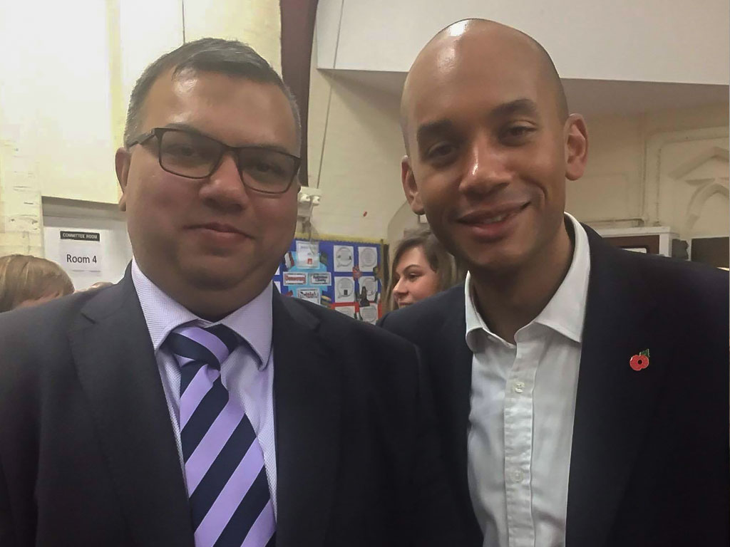 BHRN Executive Director Mr Kyaw Win with Chuka Ummuna MP for Streatham
