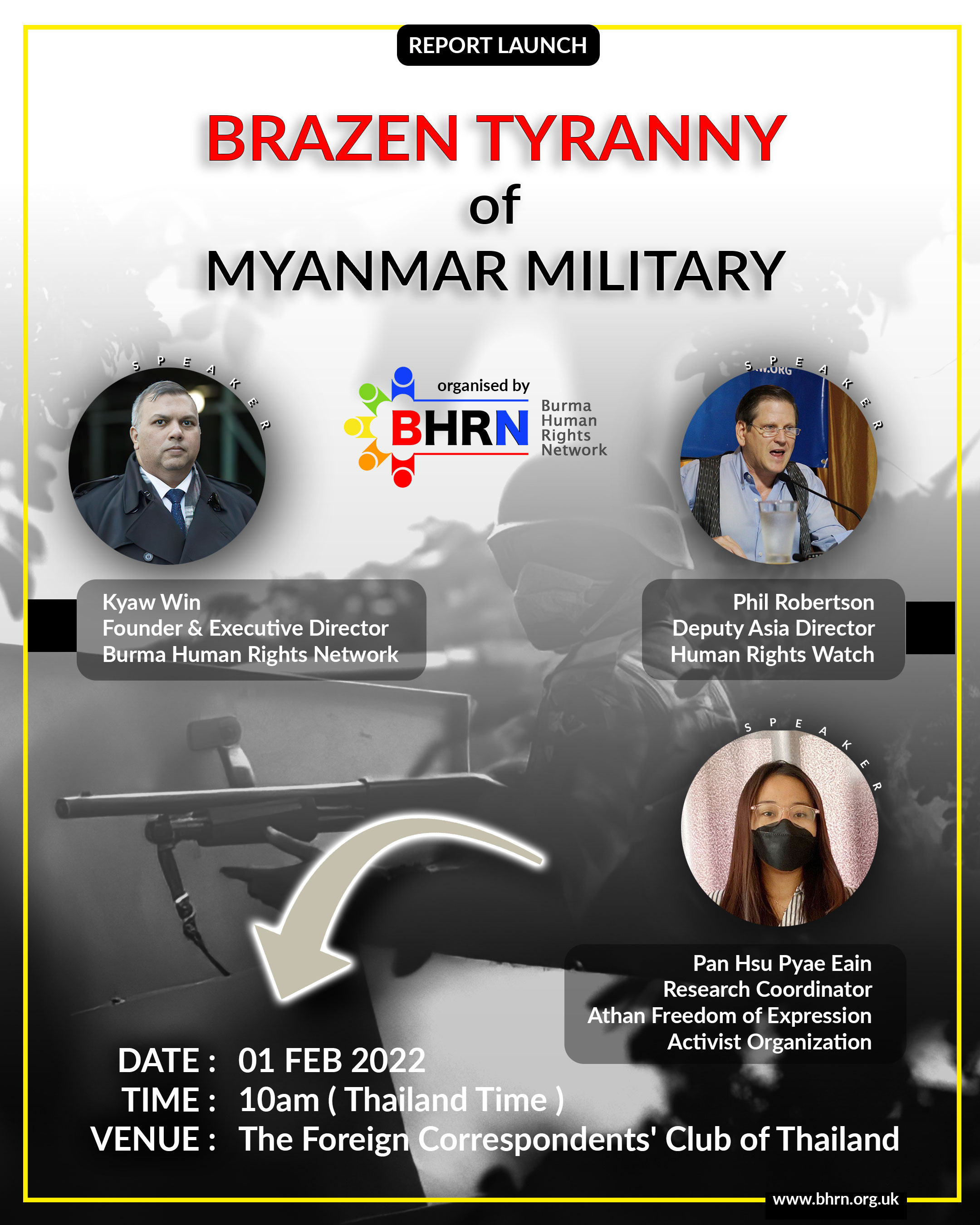 BRAZEN TYRANNY of MYANMAR MILATARY