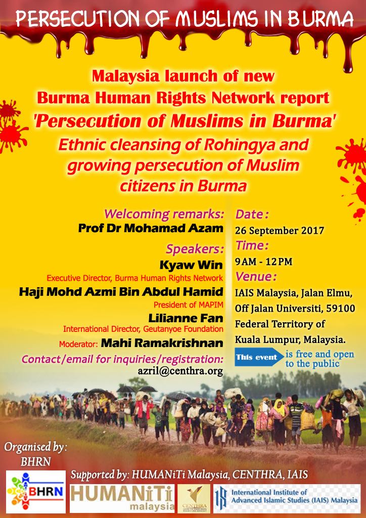 PERSECUTION OF MUSLIMS IN BURMA